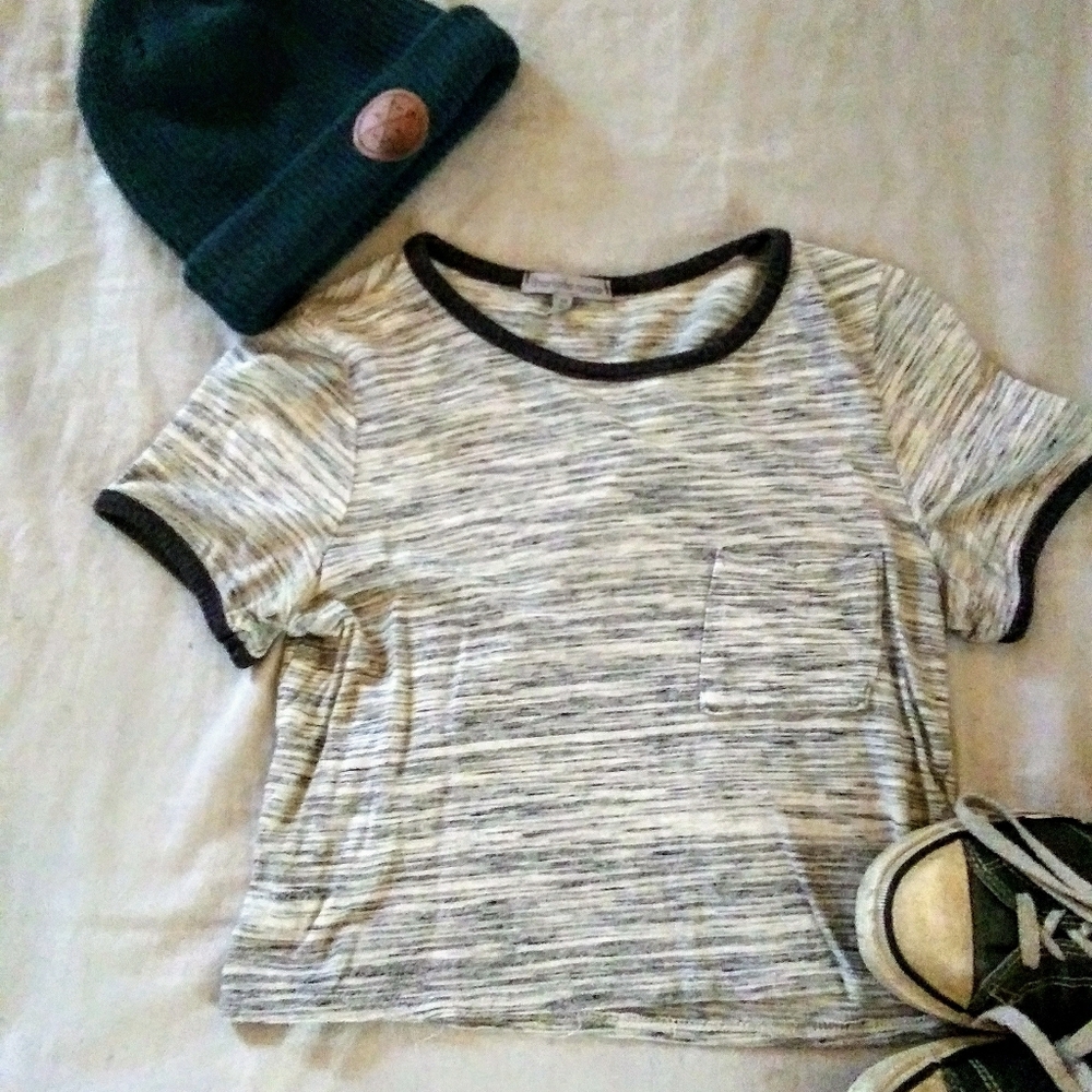 Grey crop top